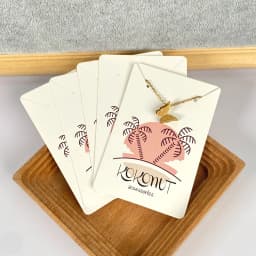 100PCS 19 Sizes White Black Brown Kraft Paper Custom Cardboard For Jewelry Earring Display Card Necklace Holder Stand Packages
