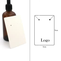 100PCS 19 Sizes White Black Brown Kraft Paper Custom Cardboard For Jewelry Earring Display Card Necklace Holder Stand Packages