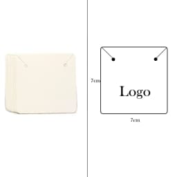 100PCS 19 Sizes White Black Brown Kraft Paper Custom Cardboard For Jewelry Earring Display Card Necklace Holder Stand Packages