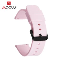 12/14/16/18/20/22/24mm Sport Silicone Strap Universal Colorful Quick Release Waterproof Men Women Replacement Watchband Bracelet