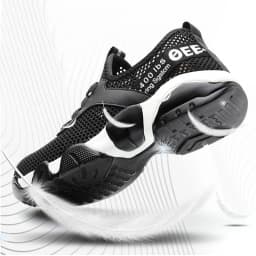 2023 New Men Steel Toe Work Safety Shoes Lightweight Breathable Reflective Casual Sneaker Prevent Piercing Women Protective Boot