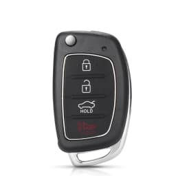 KEYYOU 3/4 Buttons Flip Folding Remote Control Key Fob Shell For Hyundai HB20 SANTA FE IX35 IX45 Accent I40 Car Key Case Cover