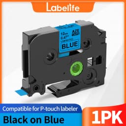 6/9/12/18/24mm TZ-White Label Lamination Ribbon TZE231 TZE241 TZE251 TZE221 Compatible for Brother Label Printer PT-H100 PTD600