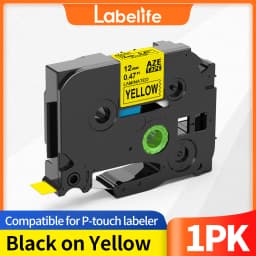 6/9/12/18/24mm TZ-White Label Lamination Ribbon TZE231 TZE241 TZE251 TZE221 Compatible for Brother Label Printer PT-H100 PTD600