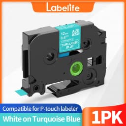 6/9/12/18/24mm TZ-White Label Lamination Ribbon TZE231 TZE241 TZE251 TZE221 Compatible for Brother Label Printer PT-H100 PTD600