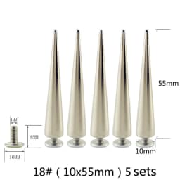 All Kinds of Silver Spikes Rivets For Leather Punk Studs and Spikes For Clothes Thorns Patch Tachas Para Ropa Remaches
