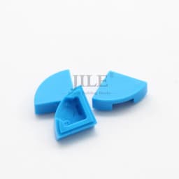 200pcs Moc Tile Round 1x1 Quarter 25269 DIY Creative Enlighten Building Blocks Bricks Sets Compatible with Assembly Particles