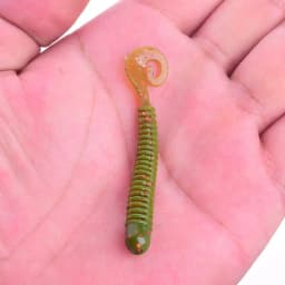 10pcs/Lot Swivel Worms Soft Fishing Lures 6.5cm 1.3g Jig Wobblers Bass Shrimp Fishy Smell Silicone Artificial Bait Pesca Tackle