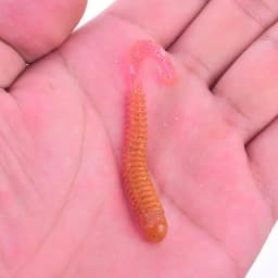 10pcs/Lot Swivel Worms Soft Fishing Lures 6.5cm 1.3g Jig Wobblers Bass Shrimp Fishy Smell Silicone Artificial Bait Pesca Tackle