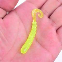 10pcs/Lot Swivel Worms Soft Fishing Lures 6.5cm 1.3g Jig Wobblers Bass Shrimp Fishy Smell Silicone Artificial Bait Pesca Tackle