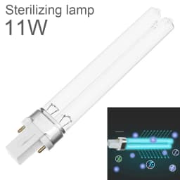 2pcs UV-9W 5W 7W 11W Ultraviolet Lamp UVC 254nm Water Air Disinfection Purification Sterilizer 9W H-Shape Tube for Germicidal