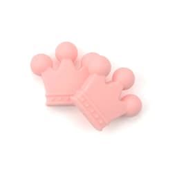 LOFCA 10pcs/lot Silicone Crown Beads BPA Free Silicon Teething Beads Baby Chew Teething Necklace DIY Pacifier Clips Accessory
