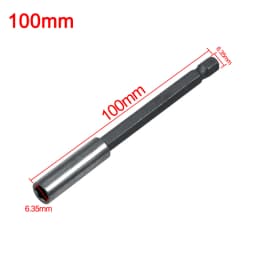 1/4 Hex Shank Quick Release Electric Drill Magnetic Screwdriver Bit Holder 60mm 75mm 100mm 150mm