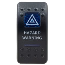 Dual Blue Lens Rocker Cap ( No Body ) for Carling Navara 4X4 Rocker Switch Cover Replace, Car Boat ATV Jeep Dash Panel DIY