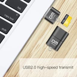 DM CR015 MicroSD Card Reader with TF Card Slot Become USB Flash Drive for Computer or for Car USB Adapter