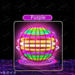 Hand Controlled Flying Ball with Colorful LED Lights, 360° Rotating Suspension Orb, Indoor Outdoor Sports Toy for Teens & Adults