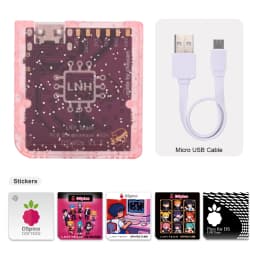 Chiscart DSpico Game Reader Cart Injection Molded Transparent Case with RP2040 MCU For NDS NDSL DSi 3DS Console