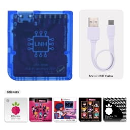 Chiscart DSpico Game Reader Cart Injection Molded Transparent Case with RP2040 MCU For NDS NDSL DSi 3DS Console