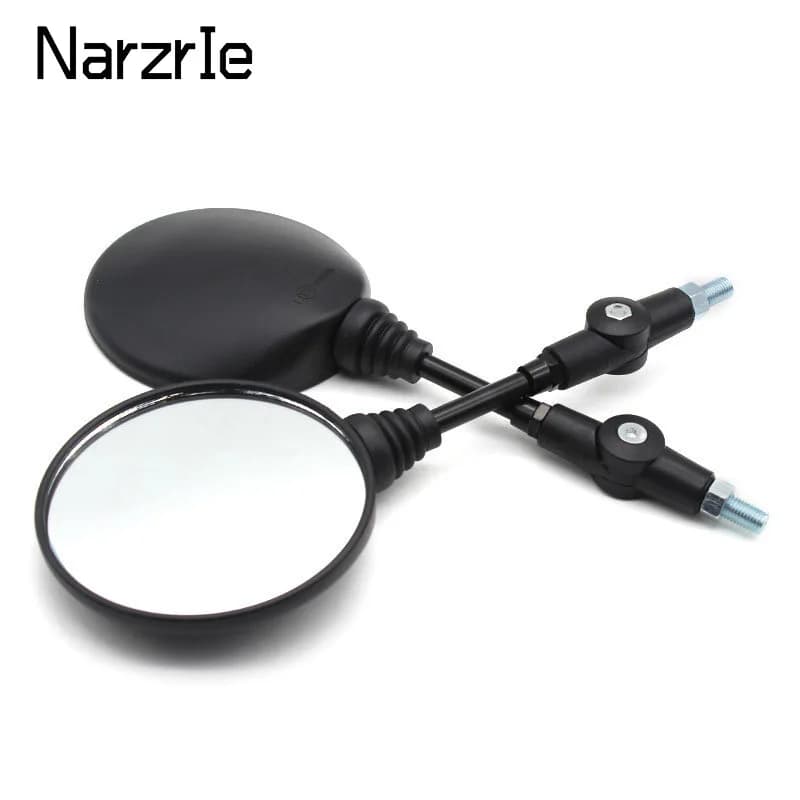 2pcs Foldable Round 10MM Scooter Rear Mirror for KTM Mirror Motocross Accessories for Bike Rearview Motorcycle Mirrors