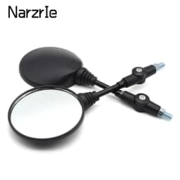 2pcs Foldable Round 10MM Scooter Rear Mirror for KTM Mirror Motocross Accessories for Bike Rearview Motorcycle Mirrors