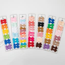 12Pcs/Lot Solid Color Grosgrain Ribbon Bowknot Kids Hair Clips Handmade Bows Baby Girls Barrettes Hairpins Photo Props Gift Set