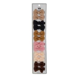 12Pcs/Lot Solid Color Grosgrain Ribbon Bowknot Kids Hair Clips Handmade Bows Baby Girls Barrettes Hairpins Photo Props Gift Set
