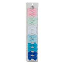12Pcs/Lot Solid Color Grosgrain Ribbon Bowknot Kids Hair Clips Handmade Bows Baby Girls Barrettes Hairpins Photo Props Gift Set
