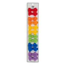 12Pcs/Lot Solid Color Grosgrain Ribbon Bowknot Kids Hair Clips Handmade Bows Baby Girls Barrettes Hairpins Photo Props Gift Set
