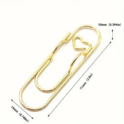 4Pcs Multifunctional Love Pen Clip, Portable Hanging Pen Button Fixed Seat Paper Clip for Notebook Stationery Accessories