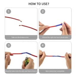 164PCS 2: 1 Cable Shrink Tube Kit Heat Assorted Pack Thermoretractile Insulation Sleeving Cable Wire Shrink Wrapping for DIY