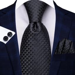 Blue Business Solid Plaid Striped Men's Tie NeckTie 8.5cm Ties for Men Formal Gold Orange Wedding High Quality Gravata Silk