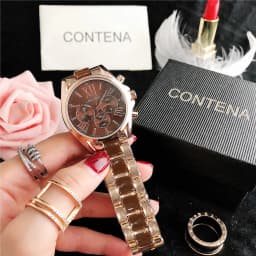 CONTENA Top Brand Luxury Watches for Women Fashion Creative Steel Bracelet Women's Watches Ladies Quartz Watch Reloj Mujer