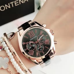 CONTENA Top Brand Luxury Watches for Women Fashion Creative Steel Bracelet Women's Watches Ladies Quartz Watch Reloj Mujer