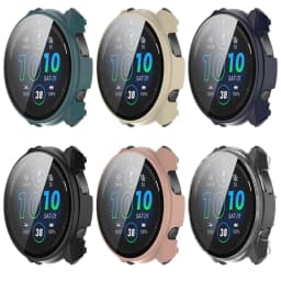 Full Protective Case for Garmin Forerunner 965 Forerunner 265 265S Screen Protector Case Cover PC 2in1 Shell+Tempered Glass Film