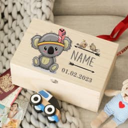 Custom Baby Wooden Memory Box Newbron Shower Gift Personalized Infant Keepsake Box Baby Birth Stats Box Umbilical Cord Box