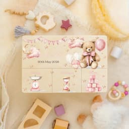 Custom Baby Wooden Memory Box Newbron Shower Gift Personalized Infant Keepsake Box Baby Birth Stats Box Umbilical Cord Box