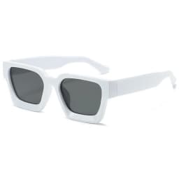 1PC Unisex Plastic Fashion Square Frame Sunglasses For Street Photography And Beach Trips Driving Accessories