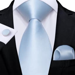 Luxury Blue Plaid Dot Ties For Men Solid Wedding Accessories Neck Tie Handkerchief Cufflinks Set Gravatas Mens Gift DiBanGu