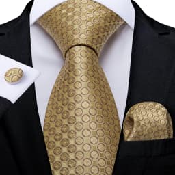 Luxury Blue Plaid Dot Ties For Men Solid Wedding Accessories Neck Tie Handkerchief Cufflinks Set Gravatas Mens Gift DiBanGu