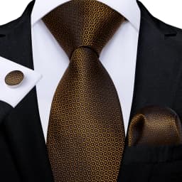 Luxury Blue Plaid Dot Ties For Men Solid Wedding Accessories Neck Tie Handkerchief Cufflinks Set Gravatas Mens Gift DiBanGu