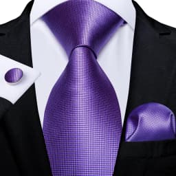 Luxury Blue Plaid Dot Ties For Men Solid Wedding Accessories Neck Tie Handkerchief Cufflinks Set Gravatas Mens Gift DiBanGu
