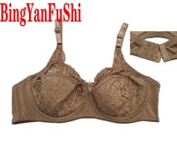 Sexy Lace Women Bra Top Full Cup Minimizer Floral Large Chest Big Bust Bh Thin Padded Cotton Bralette Underwire Push Up Bras C27