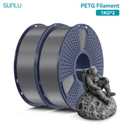 SUNLU PETG Filament 1KG 3D Material 1.75MM Arranged Neatly Clogging Free No Bubble Odorless Eco-Friendly Bright Color