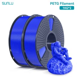 SUNLU PETG Filament 1KG 3D Material 1.75MM Arranged Neatly Clogging Free No Bubble Odorless Eco-Friendly Bright Color