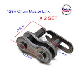 25H T8F 420 428 428H 520 530 Chain Master Link Pocket Dirt Pit ATV Quad Go Kart E Gas Scooter Motorcycle