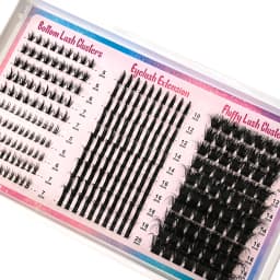 Wispy Lash Clusters with Spikes Salon-Like Eyelash Clusters DIY D Curve Cluster Eyelash Extensions Full Spiky Individual Lashes