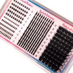Wispy Lash Clusters with Spikes Salon-Like Eyelash Clusters DIY D Curve Cluster Eyelash Extensions Full Spiky Individual Lashes