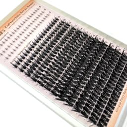 Wispy Lash Clusters with Spikes Salon-Like Eyelash Clusters DIY D Curve Cluster Eyelash Extensions Full Spiky Individual Lashes
