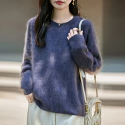WinvyNee Women's Clothing Brushed Wool O Neck Pink Causal Sweaters Soft Solid Knitted Tops Pullovers Jumpers Winter A1713001