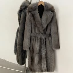 OFTBUY Long Faux Fur Jacket Fashion European Style Lapel Fur Coat Eco-friendly Covered Button Loose Casual Women Coats Winter